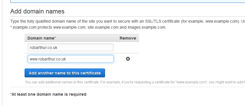 Validating Domain Ownership for SSL Certificates Using Amazon SES - Validate Domain
